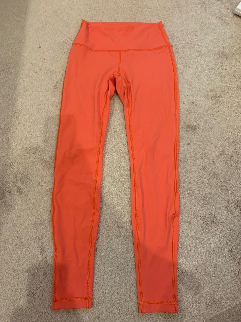 lululemon athletica Coral-Orange High-Rise Leggings